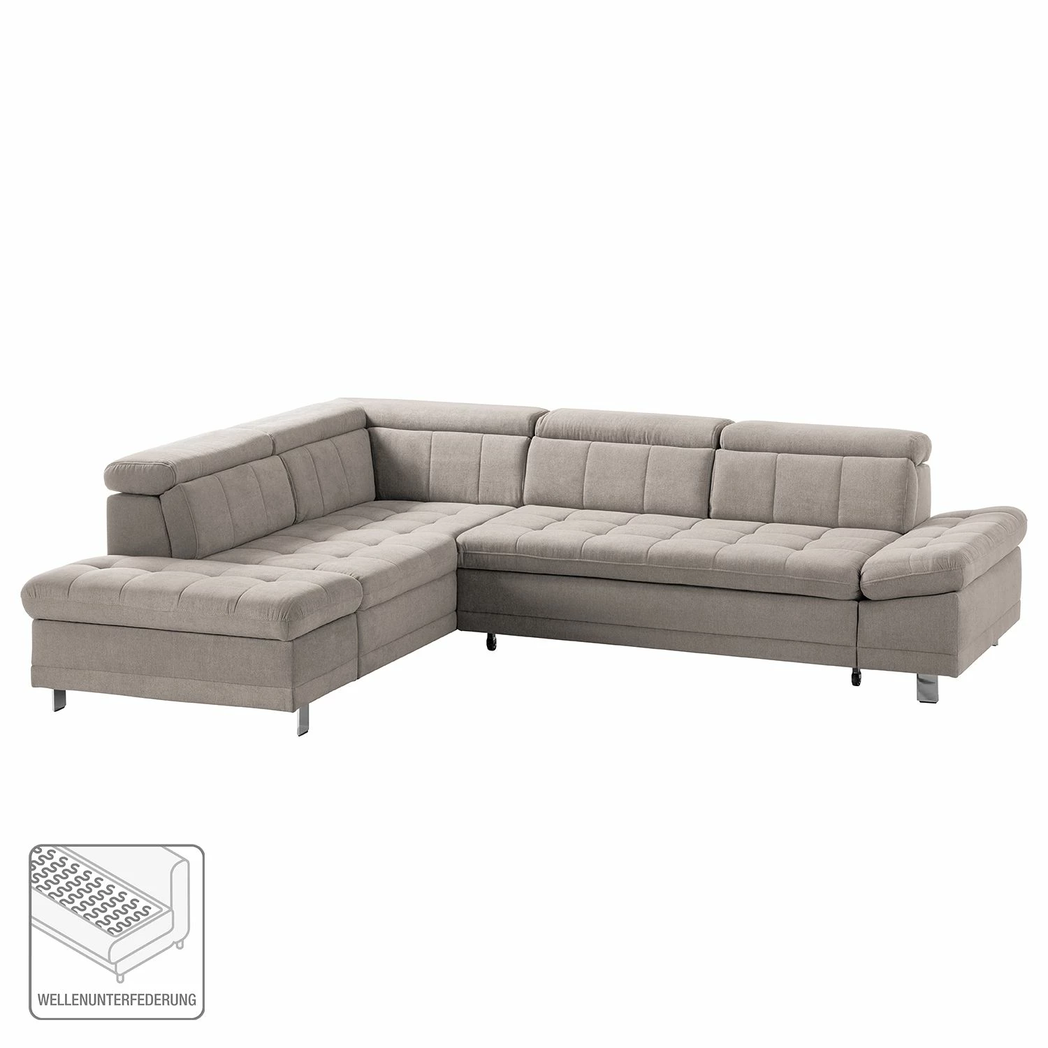 Fredriks Ecksofa Ayna - Kaschmir - Ottomane davorstehend links - Mit Schlaffunktion 2 Fredriks Ecksofa Ayna - Kaschmir - Ottomane davorstehend links - Mit Schlaffunktion – Bild 2