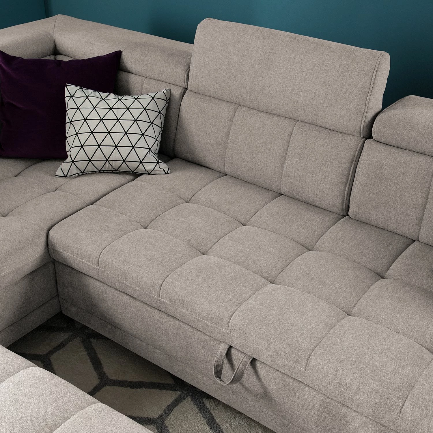 Fredriks Ecksofa Ayna - Kaschmir - Ottomane davorstehend links - Mit Schlaffunktion 11 Fredriks Ecksofa Ayna - Kaschmir - Ottomane davorstehend links - Mit Schlaffunktion – Bild 11