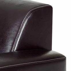 Maison Belfort Ecksofa Ballina Echtleder - Dunkelbraun - Longchair davorstehend rechts -Wohnzimmermöbel boutique en ligne ecksofa ballina echtleder longchair ottomane davorstehend rechts dunkelbraun 2490418