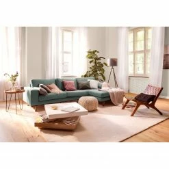 Mørteens Ecksofa Billund I Webstoff - Petrol / Grau - Longchair davorstehend rechts -Wohnzimmermöbel boutique en ligne ecksofa billund i webstoff longchair davorstehend rechts petrolgrau 4743440