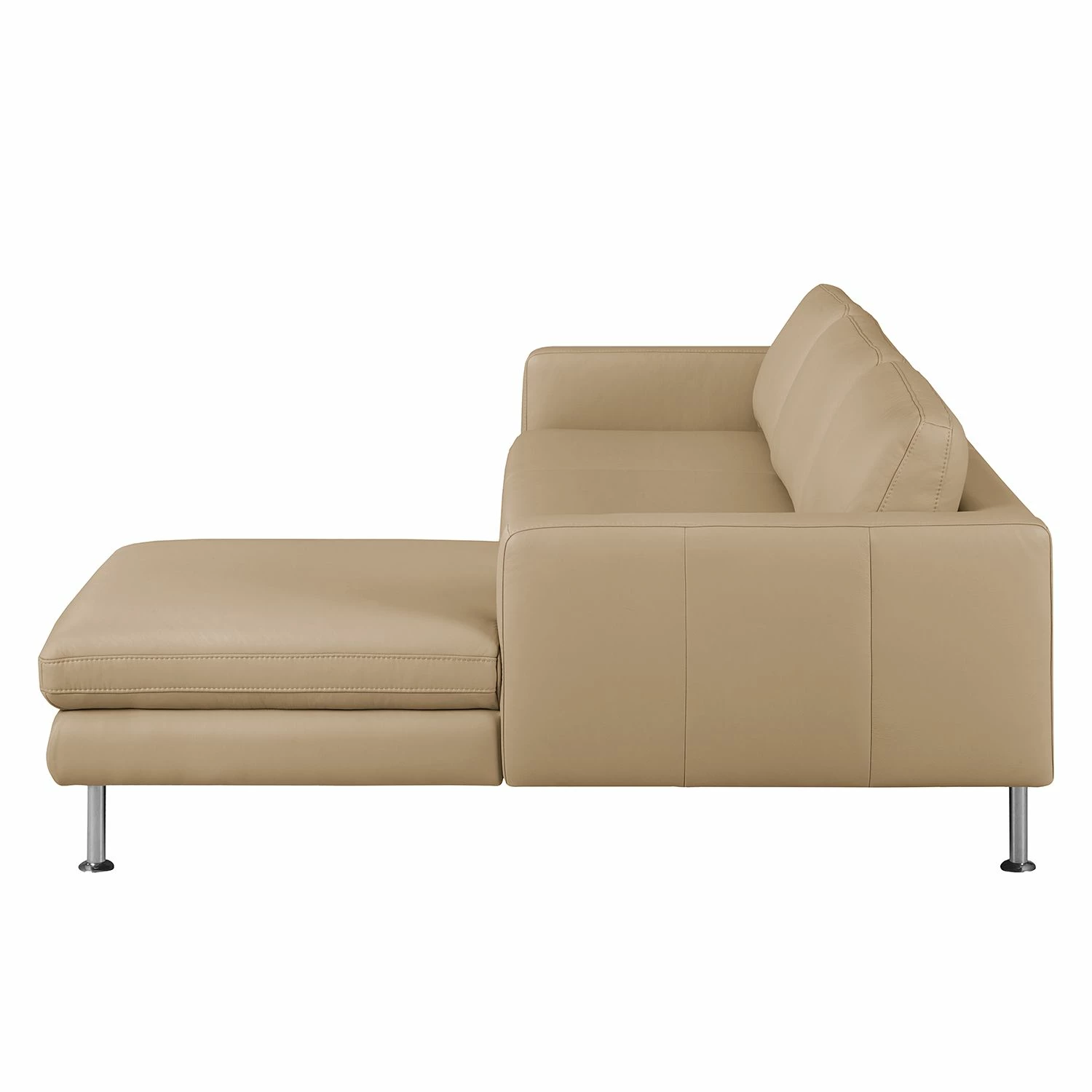 Fredriks Ecksofa Bivona I Echtleder - Sand - Longchair davorstehend rechts 4 Fredriks Ecksofa Bivona I Echtleder - Sand - Longchair davorstehend rechts – Bild 4