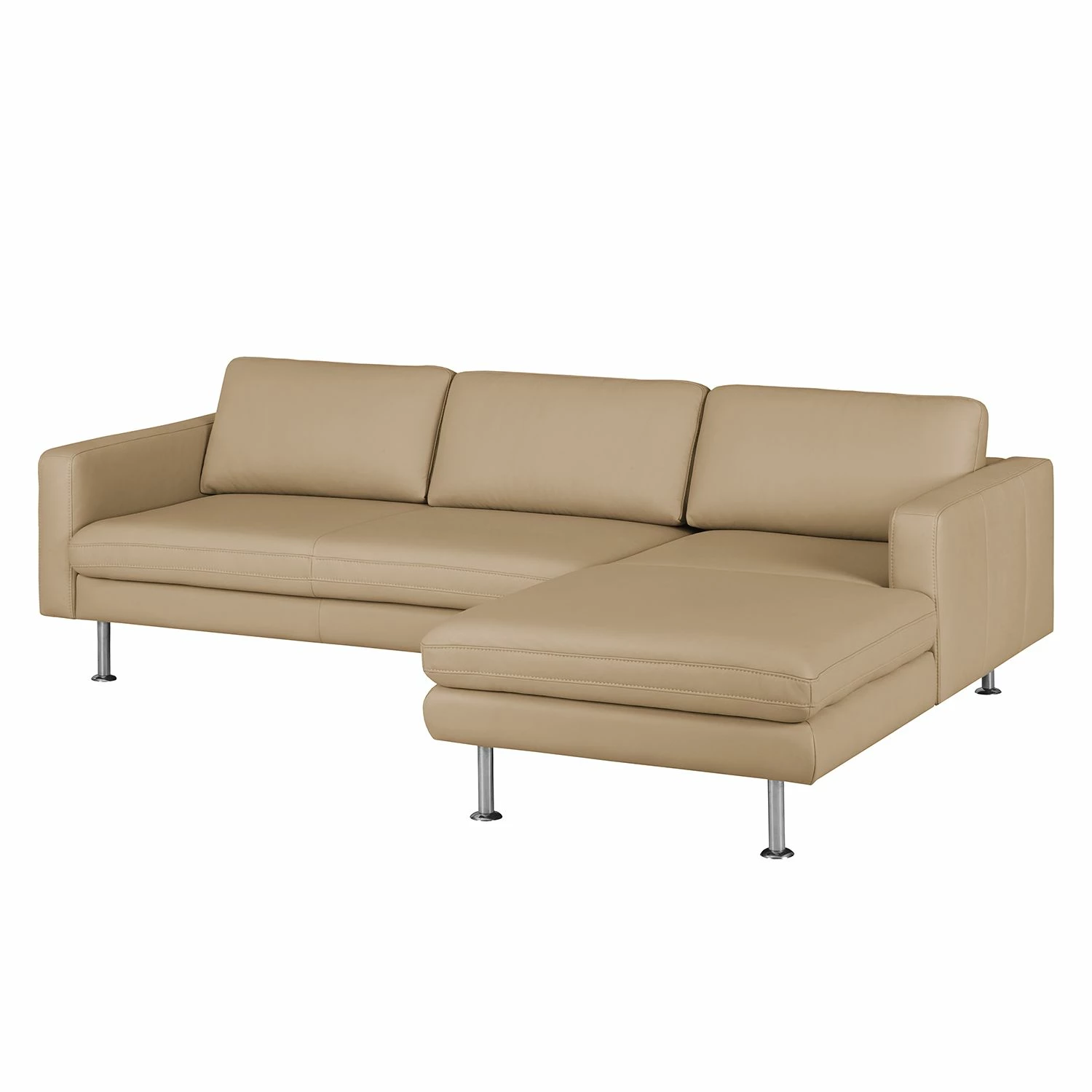 Fredriks Ecksofa Bivona I Echtleder - Sand - Longchair davorstehend rechts 6 Fredriks Ecksofa Bivona I Echtleder - Sand - Longchair davorstehend rechts – Bild 6
