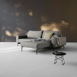 Innovation Möbel Ecksofa Bragi Webstoff - (mit Schlaffunktion) - Stoff Flashtex: Light Grey -Wohnzimmermöbel boutique en ligne ecksofa bragi webstoff mit schlaffunktion stoff 217 flashtex light grey 4703936