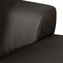 Roomscape Ecksofa Tosya - Kunstleder Dunkelbraun/Strukturstoff Grau - Ottomane davorstehend links -Wohnzimmermöbel boutique en ligne ecksofa brandon kunstleder dunkelbraun ottomane davorstehend links 395110