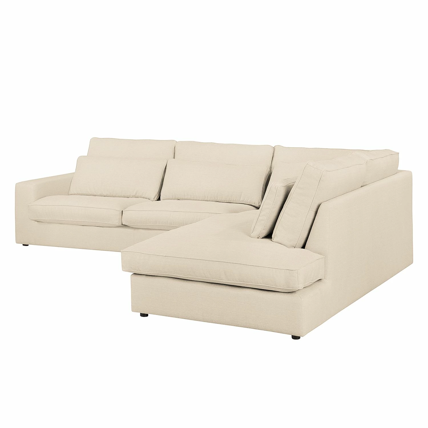 Naturoo Ecksofa Coolock Webstoff - Creme - Ottomane davorstehend rechts 7 Naturoo Ecksofa Coolock Webstoff - Creme - Ottomane davorstehend rechts – Bild 7