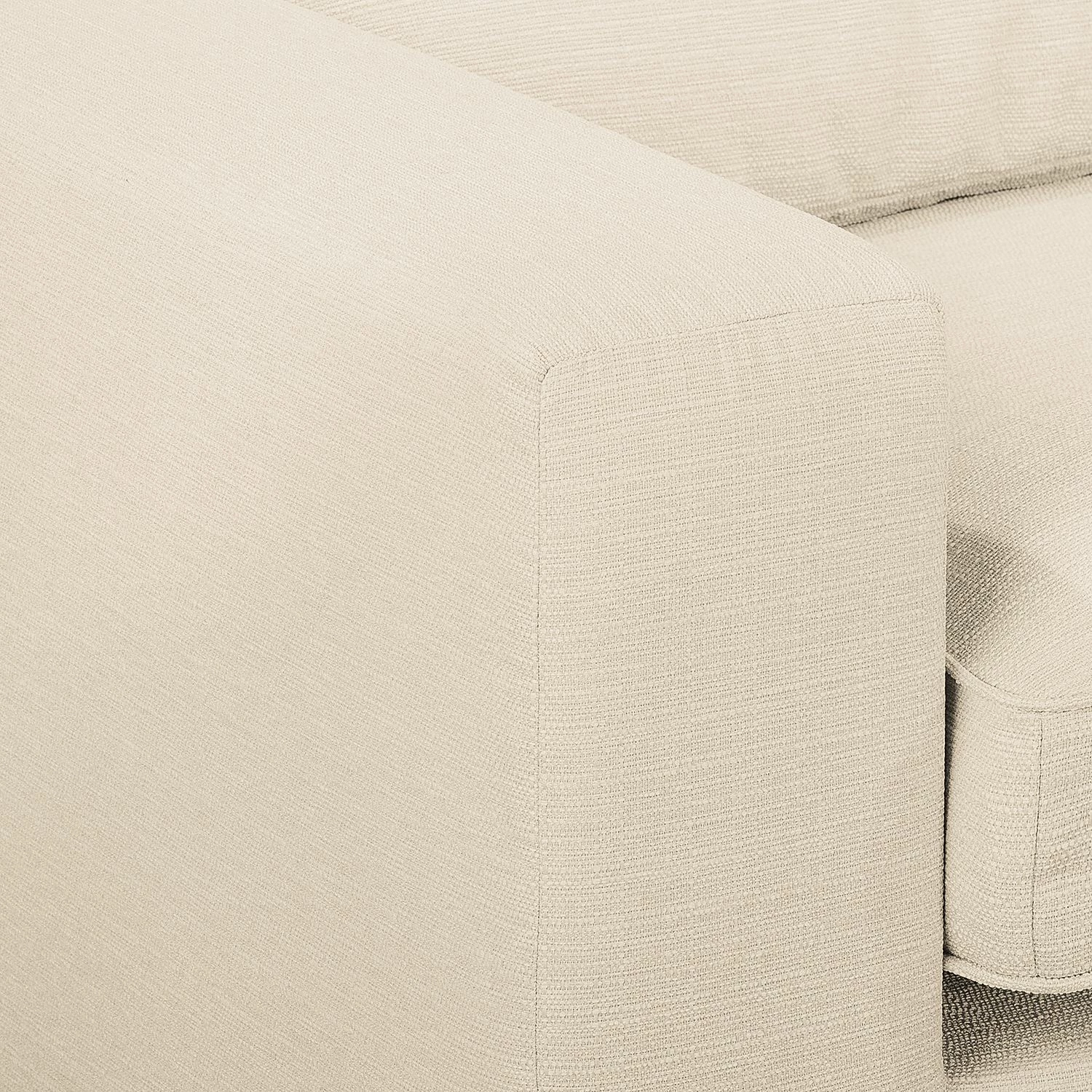 Naturoo Ecksofa Coolock Webstoff - Creme - Ottomane davorstehend rechts 11 Naturoo Ecksofa Coolock Webstoff - Creme - Ottomane davorstehend rechts – Bild 11