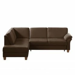Ars Natura Ecksofa Davao - Braun - Ottomane davorstehend links -Wohnzimmermöbel boutique en ligne ecksofa davao microfaser ottomane davorstehend links mit schlaffunktion braun 4796644