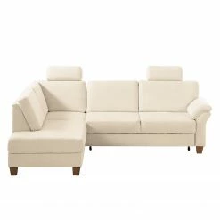 Ars Natura Ecksofa Davao - Microfaser -Wohnzimmermöbel boutique en ligne ecksofa davao microfaser ottomane davorstehend links mit schlaffunktion creme 4796704