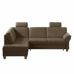 Ars Natura Ecksofa Davao - Microfaser -Wohnzimmermöbel boutique en ligne ecksofa davao microfaser ottomane davorstehend links mit schlaffunktion kokosnuss braun 4796780
