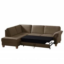 Ars Natura Ecksofa Davao - Microfaser -Wohnzimmermöbel boutique en ligne ecksofa davao microfaser ottomane davorstehend links mit schlaffunktion kokosnuss braun 4796816