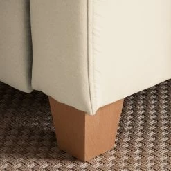 Ars Natura Ecksofa Davao - Microfaser -Wohnzimmermöbel boutique en ligne ecksofa davao microfaser ottomane davorstehend links ohne schlaffunktion creme 4643388