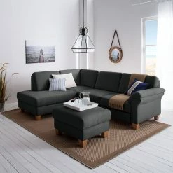 Ars Natura Ecksofa Davao - Microfaser 25 Ars Natura Ecksofa Davao - Microfaser -Wohnzimmermöbel boutique en ligne ecksofa davao microfaser ottomane davorstehend links ohne schlaffunktion dunkelgrau 4643412
