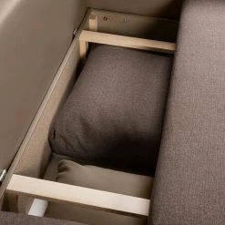 Fredriks Ecksofa Dublin II - (mit Schlaffunktion / beidseitig montierbar) - Kunstleder/Strukturstoff - Taupe / Braun -Wohnzimmermöbel boutique en ligne ecksofa dublin mit schlaffunktion kunstleder stoff taupe braun 289218