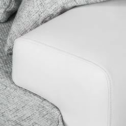 Fredriks Ecksofa Dulmen - mit Schlaffunktion / beidseitig montierbar - Kunstleder/Strukturstoff - Weiß / Hellgrau -Wohnzimmermöbel boutique en ligne ecksofa dulmen mit schlaffunktion beidseitig montierbar kunstleder strukturstoff weiss hellgrau 4965024