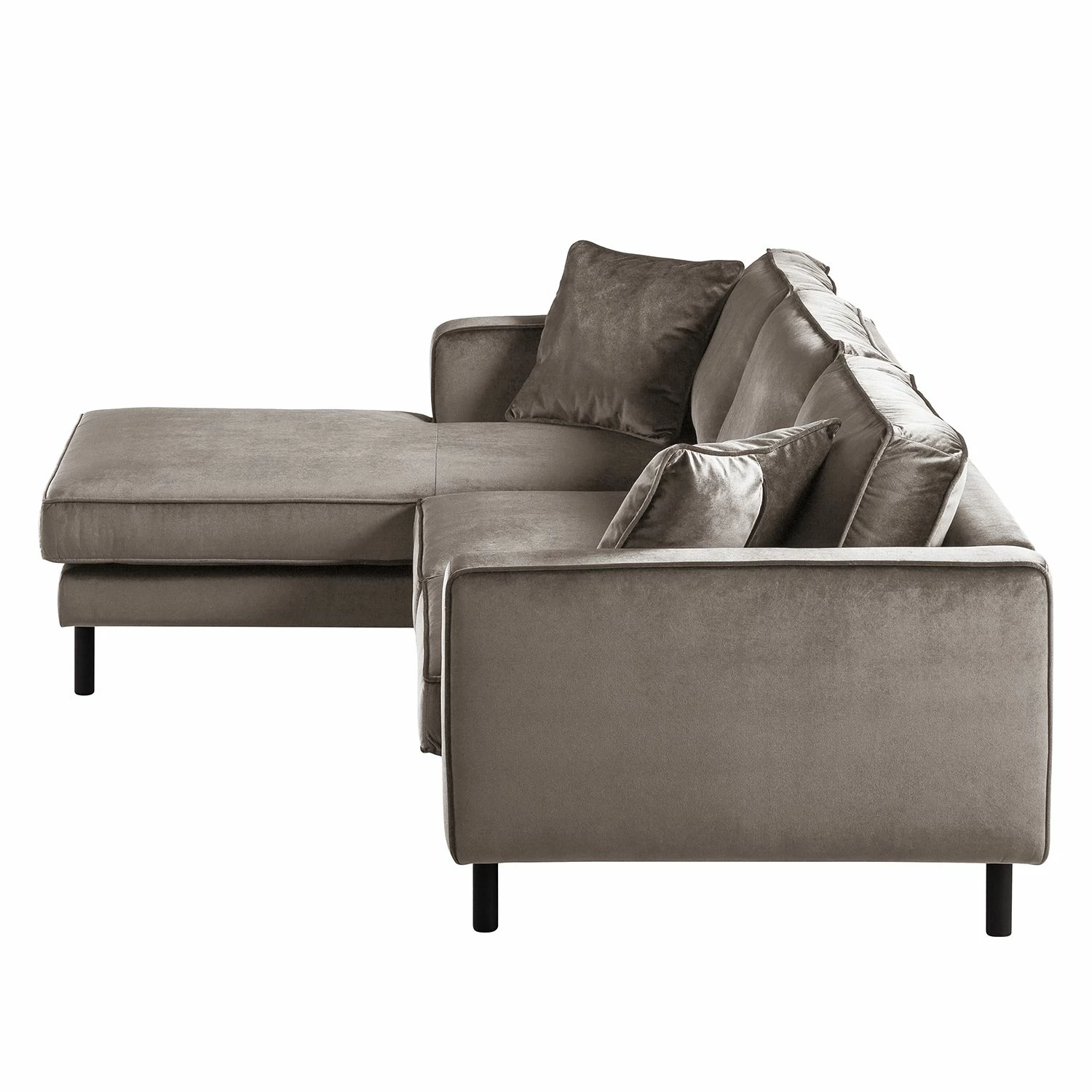 Eva Padberg Collection Ecksofa Edina Samt - Muskat - Longchair davorstehend links - Ohne Hocker 3 Eva Padberg Collection Ecksofa Edina Samt - Muskat - Longchair davorstehend links - Ohne Hocker – Bild 3