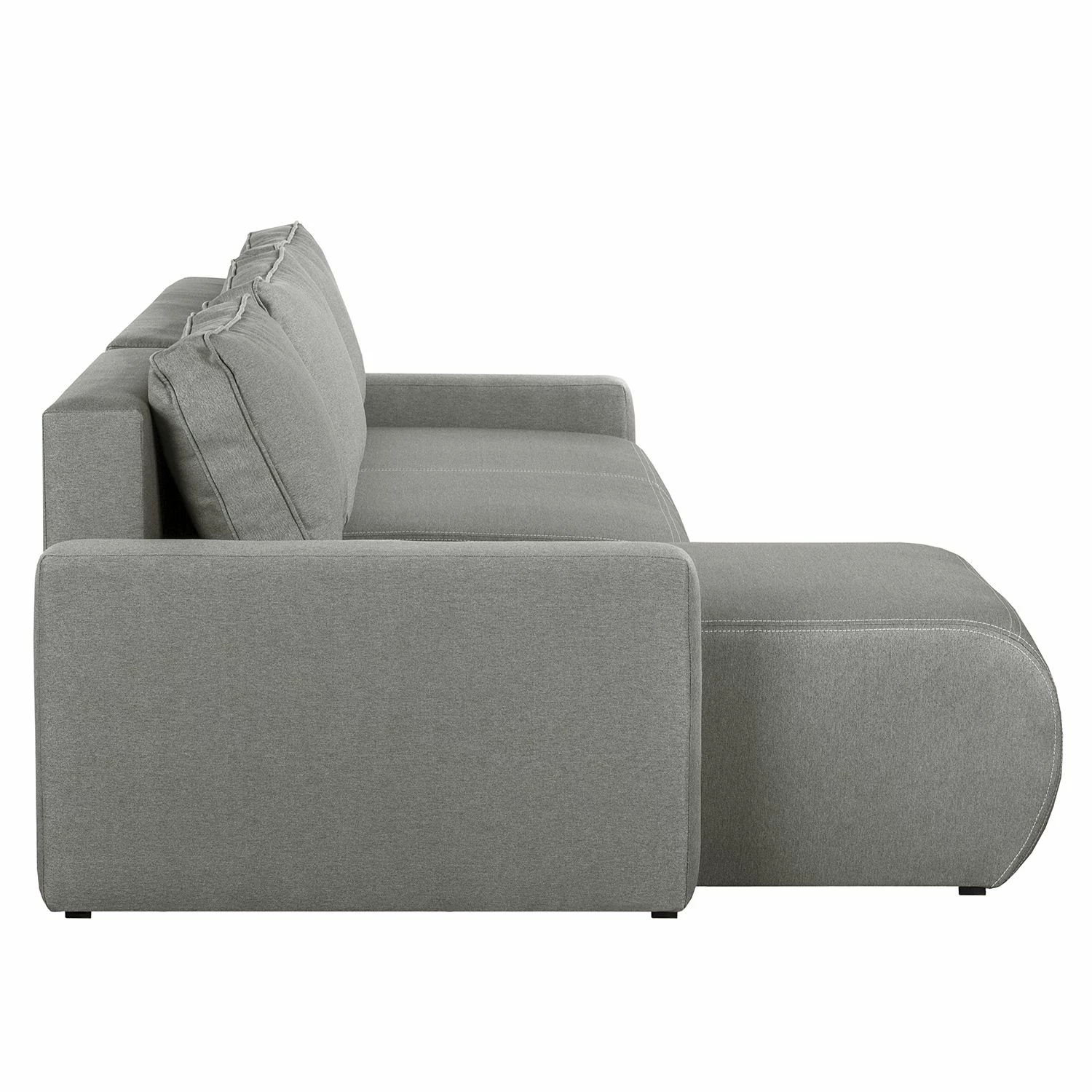 Fredriks Ecksofa El Calvario - (mit Schlaffunktion) Strukturstoff Longchair davorstehend links - Platin 4 Fredriks Ecksofa El Calvario - (mit Schlaffunktion) Strukturstoff Longchair davorstehend links - Platin – Bild 4