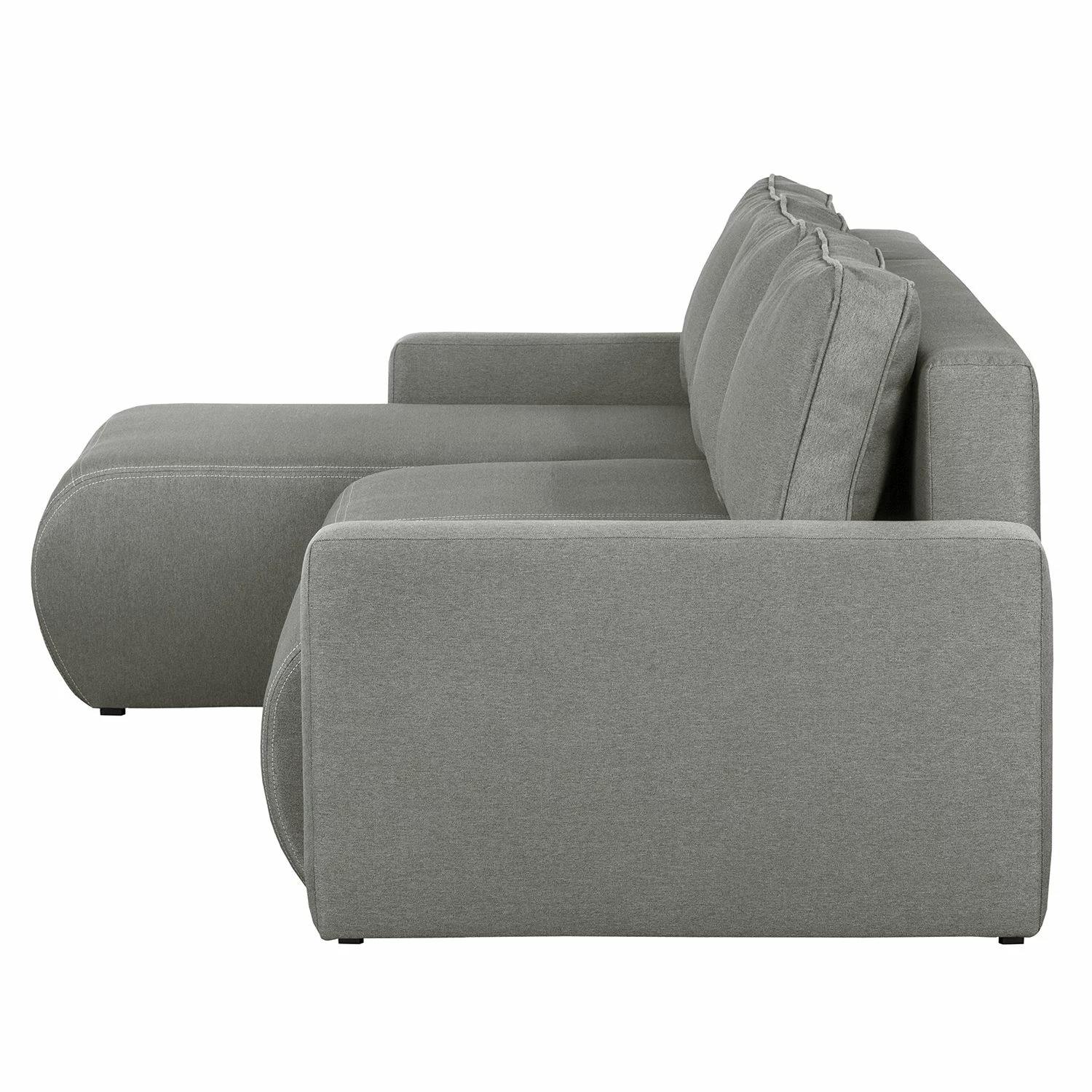 Fredriks Ecksofa El Calvario - (mit Schlaffunktion) Strukturstoff Longchair davorstehend links - Platin 5 Fredriks Ecksofa El Calvario - (mit Schlaffunktion) Strukturstoff Longchair davorstehend links - Platin – Bild 5