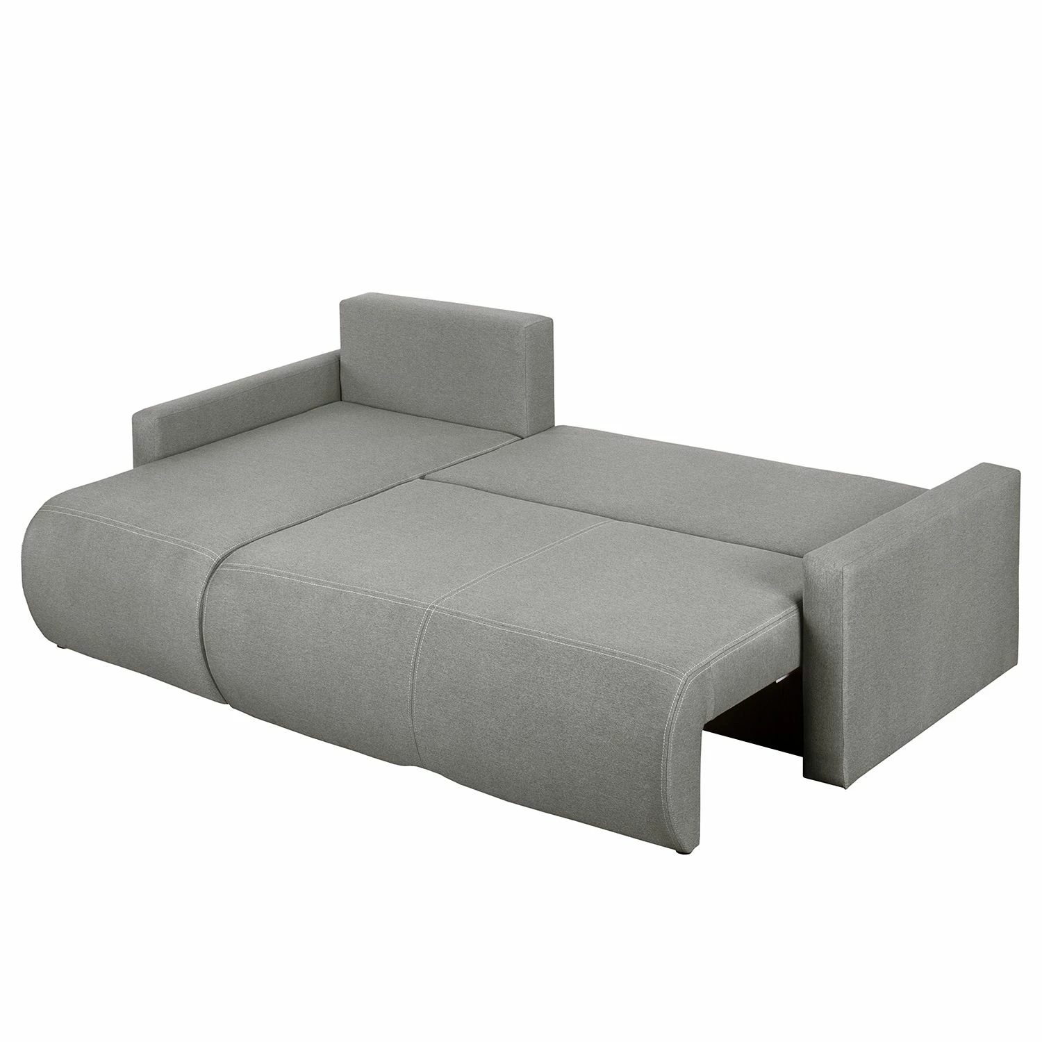Fredriks Ecksofa El Calvario - (mit Schlaffunktion) Strukturstoff Longchair davorstehend links - Platin 7 Fredriks Ecksofa El Calvario - (mit Schlaffunktion) Strukturstoff Longchair davorstehend links - Platin – Bild 7