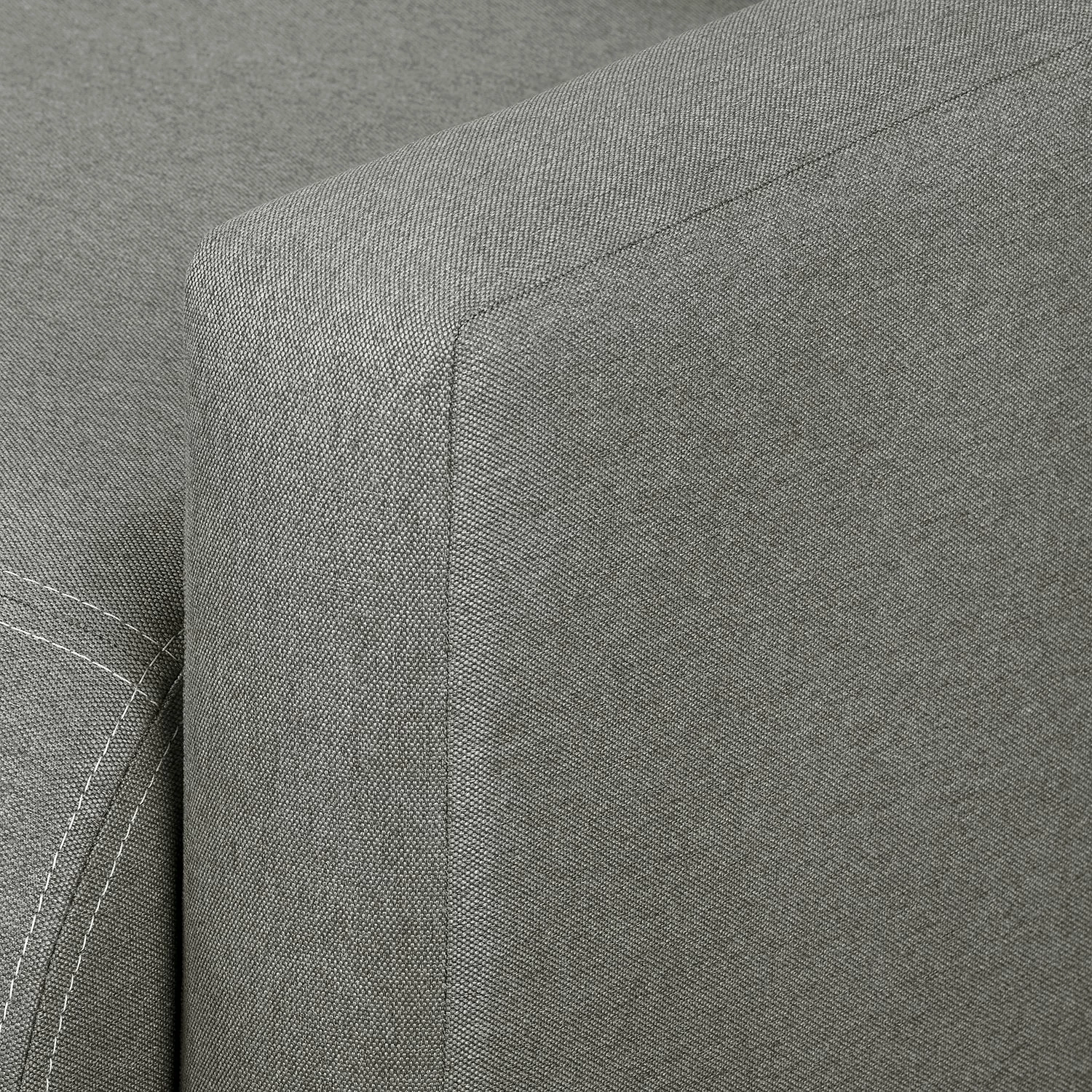 Fredriks Ecksofa El Calvario - (mit Schlaffunktion) Strukturstoff Longchair davorstehend links - Platin 12 Fredriks Ecksofa El Calvario - (mit Schlaffunktion) Strukturstoff Longchair davorstehend links - Platin – Bild 12