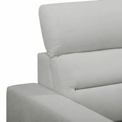 Fredriks Ecksofa Farsley (mit Schlaffunktion) - Microfaser -Wohnzimmermöbel boutique en ligne ecksofa farsley mit schlaffunktion microfaser longchair davorstehend links platin 5099200