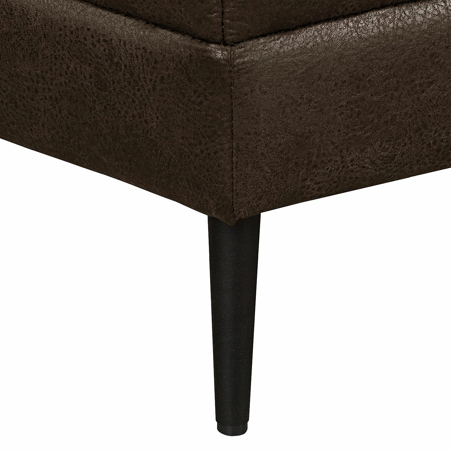 Ars manufacti Ecksofa Flesk Antiklederlook - Braun - Ottomane davorstehend links - Mit Hocker 9 Ars manufacti Ecksofa Flesk Antiklederlook - Braun - Ottomane davorstehend links - Mit Hocker – Bild 9