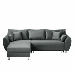 Roomscape Ecksofa Glenrock (mit Schlaffunktion) - beidseitig montierbar - Microfaser - Grau -Wohnzimmermöbel boutique en ligne ecksofa glenrock mit schlaffunktion beidseitig montierbar microfaser grau 4606988