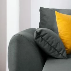 Roomscape Ecksofa Glenrock (mit Schlaffunktion) - beidseitig montierbar - Microfaser - Grau -Wohnzimmermöbel boutique en ligne ecksofa glenrock mit schlaffunktion beidseitig montierbar microfaser grau 4993288