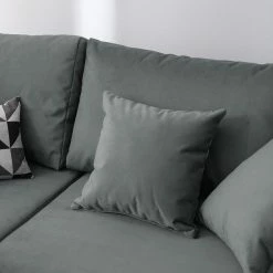 Roomscape Ecksofa Glenrock (mit Schlaffunktion) - beidseitig montierbar - Microfaser - Grau -Wohnzimmermöbel boutique en ligne ecksofa glenrock mit schlaffunktion beidseitig montierbar microfaser grau 4993296