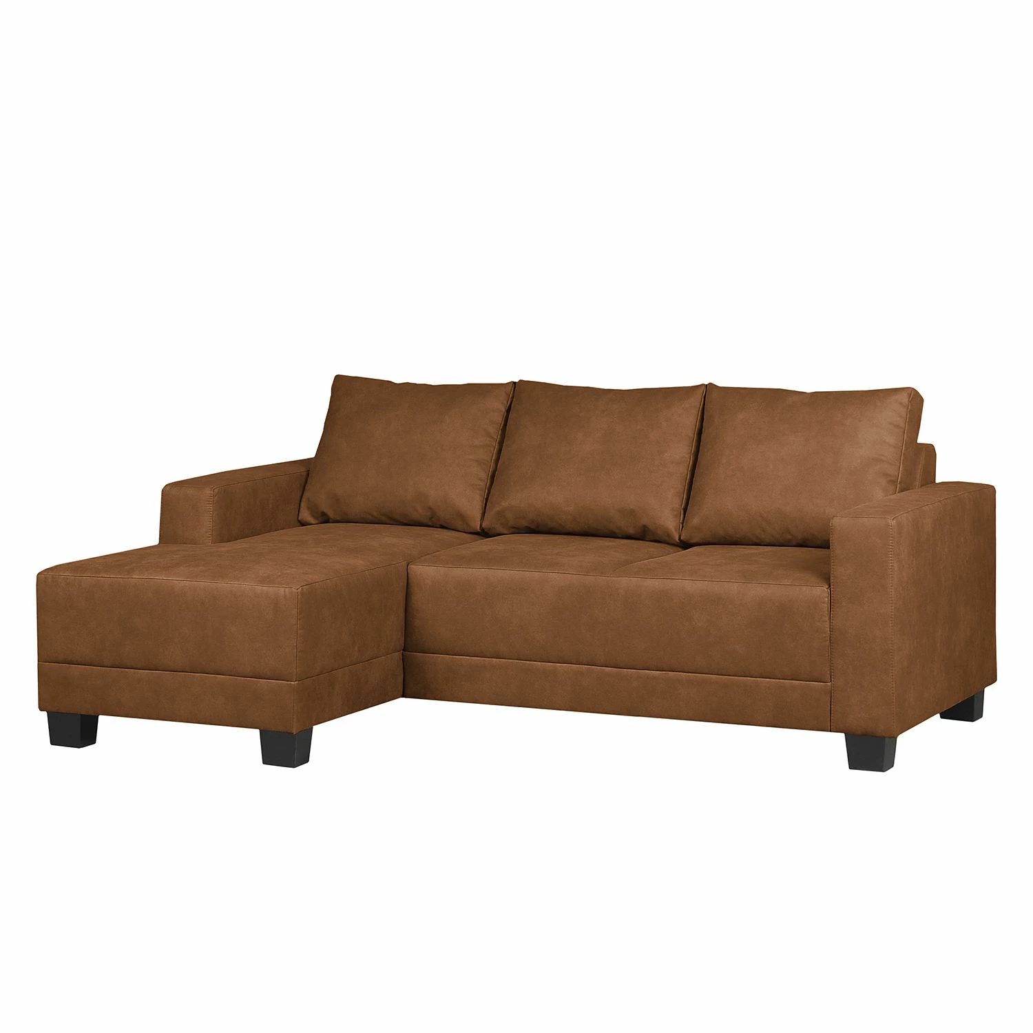 Ars Natura Ecksofa Greenwood Antiklederlook - Cognac - Longchair davorstehend links 1 Ars Natura Ecksofa Greenwood Antiklederlook - Cognac - Longchair davorstehend links
