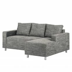 Loftscape Ecksofa Greenwood - Strukturstoff Lawan: Grau - Longchair davorstehend rechts -Wohnzimmermöbel boutique en ligne ecksofa greenwood strukturstoff longchair ottomane davorstehend rechts grau 4104996