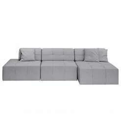 Fredriks Ecksofa Healy - Granit - Longchair davorstehend rechts - Ohne Hocker -Wohnzimmermöbel boutique en ligne ecksofa healy filz longchair ottomane davorstehend rechts ohne hocker kies 4773120