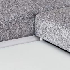 Roomscape Ecksofa Ilona (mit Schlaffunktion) - Kunstleder / Webstoff Weiß / Grau - Longchair davorstehend links 23 Roomscape Ecksofa Ilona (mit Schlaffunktion) - Kunstleder / Webstoff Weiß / Grau - Longchair davorstehend links -Wohnzimmermöbel boutique en ligne ecksofa ilona mit schlaffunktion kunstleder weiss webstoff grau ottomane davorstehend links 382953