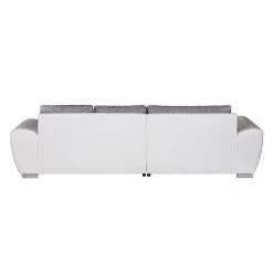 Roomscape Ecksofa Ilona (mit Schlaffunktion) - Kunstleder / Webstoff Weiß / Grau - Longchair davorstehend links 20 Roomscape Ecksofa Ilona (mit Schlaffunktion) - Kunstleder / Webstoff Weiß / Grau - Longchair davorstehend links -Wohnzimmermöbel boutique en ligne ecksofa ilona mit schlaffunktion kunstleder weiss webstoff grau ottomane davorstehend links 382956