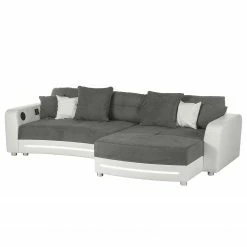 Loftscape Ecksofa Lanai Kunstleder / Microfaser - Grauweiß -Wohnzimmermöbel boutique en ligne ecksofa lanai inkl beleuchtung beidseitig montierbar kunstleder microfaser grau weiss 4420988