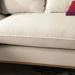 Eva Padberg Collection Ecksofa Lavina Webstoff - Stoff Moretey: Cremeweiß - Ottomane davorstehend rechts -Wohnzimmermöbel boutique en ligne ecksofa lavina webstoff ottomane davorstehend links stoff moretey cremeweiss 4793072