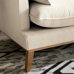 Eva Padberg Collection Ecksofa Lavina Webstoff - Stoff Moretey: Cremeweiß - Ottomane davorstehend rechts -Wohnzimmermöbel boutique en ligne ecksofa lavina webstoff ottomane davorstehend rechts stoff moretey cremeweiss 4793140