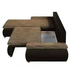 Fredriks Ecksofa Laza - mit Schlaffunktion - Kunstleder / Webstoff - Dunkelbraun / Cappuccino - Longchair davorstehend links 42 Fredriks Ecksofa Laza - mit Schlaffunktion - Kunstleder / Webstoff - Dunkelbraun / Cappuccino - Longchair davorstehend links -Wohnzimmermöbel boutique en ligne ecksofa laza mit schlaffunktion kunstleder webstoff longchair davorstehend links dunkelbraun cappuccino 4973344