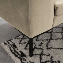 Studio Copenhagen Ecksofa Madison III - Samt - Samt Shyla: Beige - Ecke davorstehend rechts -Wohnzimmermöbel boutique en ligne ecksofa madison iii samt 3 sitzer davorstehend rechts stoff shyla beige 5169936