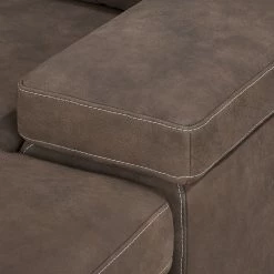 Ars Natura Ecksofa Maine Echtleder - Mokka - Longchair davorstehend rechts -Wohnzimmermöbel boutique en ligne ecksofa maine echtleder mocca longchair davorstehend rechts 3619225