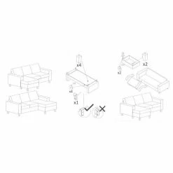 Norrwood Polstergarnitur MAISON 3-2 - Webstoff Inas: Dunkelgrau 25 Norrwood Polstergarnitur MAISON 3-2 - Webstoff Inas: Dunkelgrau -Wohnzimmermöbel boutique en ligne ecksofa maison ii webstoff longchair davorstehend links cubanit 4871260