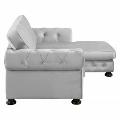 Velvet Studio Ecksofa Marau - Lichtgrau - Longchair davorstehend rechts 11 Velvet Studio Ecksofa Marau - Lichtgrau - Longchair davorstehend rechts -Wohnzimmermöbel boutique en ligne ecksofa marau samt longchair davorstehend rechts hellgrau 4950516