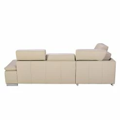 Fredriks Ecksofa Masca I Echtleder - Beige - Longchair davorstehend links - Keine Funktion -Wohnzimmermöbel boutique en ligne ecksofa masca echtleder beige ottomane davorstehend links 447168
