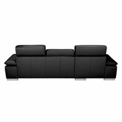 Fredriks Ecksofa Masca - Kunstleder Schwarz - Longchair davorstehend links - mit Schlaffunktion -Wohnzimmermöbel boutique en ligne ecksofa masca kunstleder schwarz longchair davorstehend links 471004
