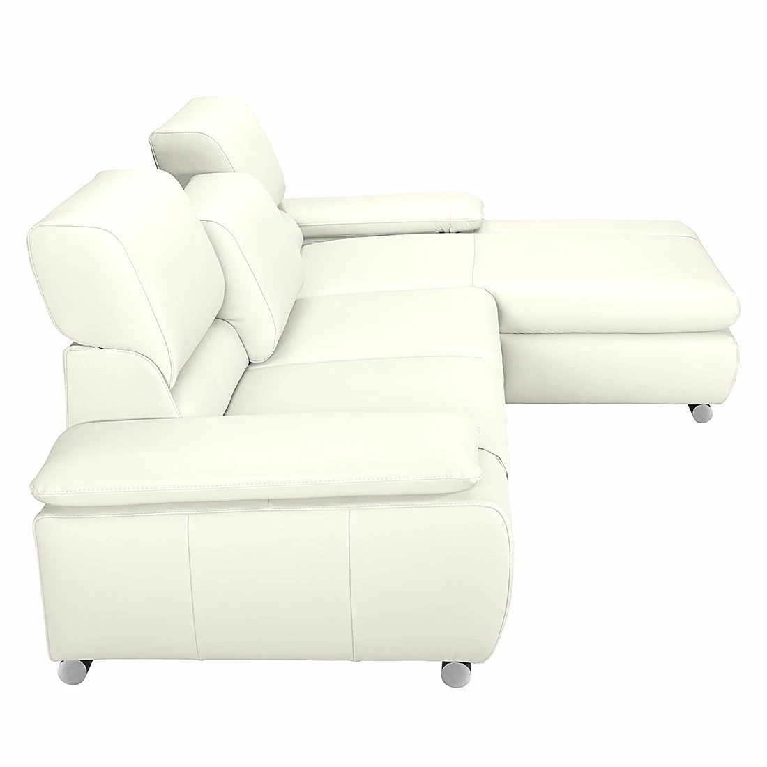 Fredriks Ecksofa Masca - Kunstleder Weiß - Longchair davorstehend rechts - ohne Schlaffunktion 6 Fredriks Ecksofa Masca - Kunstleder Weiß - Longchair davorstehend rechts - ohne Schlaffunktion – Bild 6