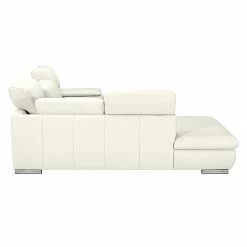 Fredriks Ecksofa Masca - Kunstleder Weiß - Ottomane davorstehend links - mit Schlaffunktion -Wohnzimmermöbel boutique en ligne ecksofa masca kunstleder weiss ottomane davorstehend links 444764