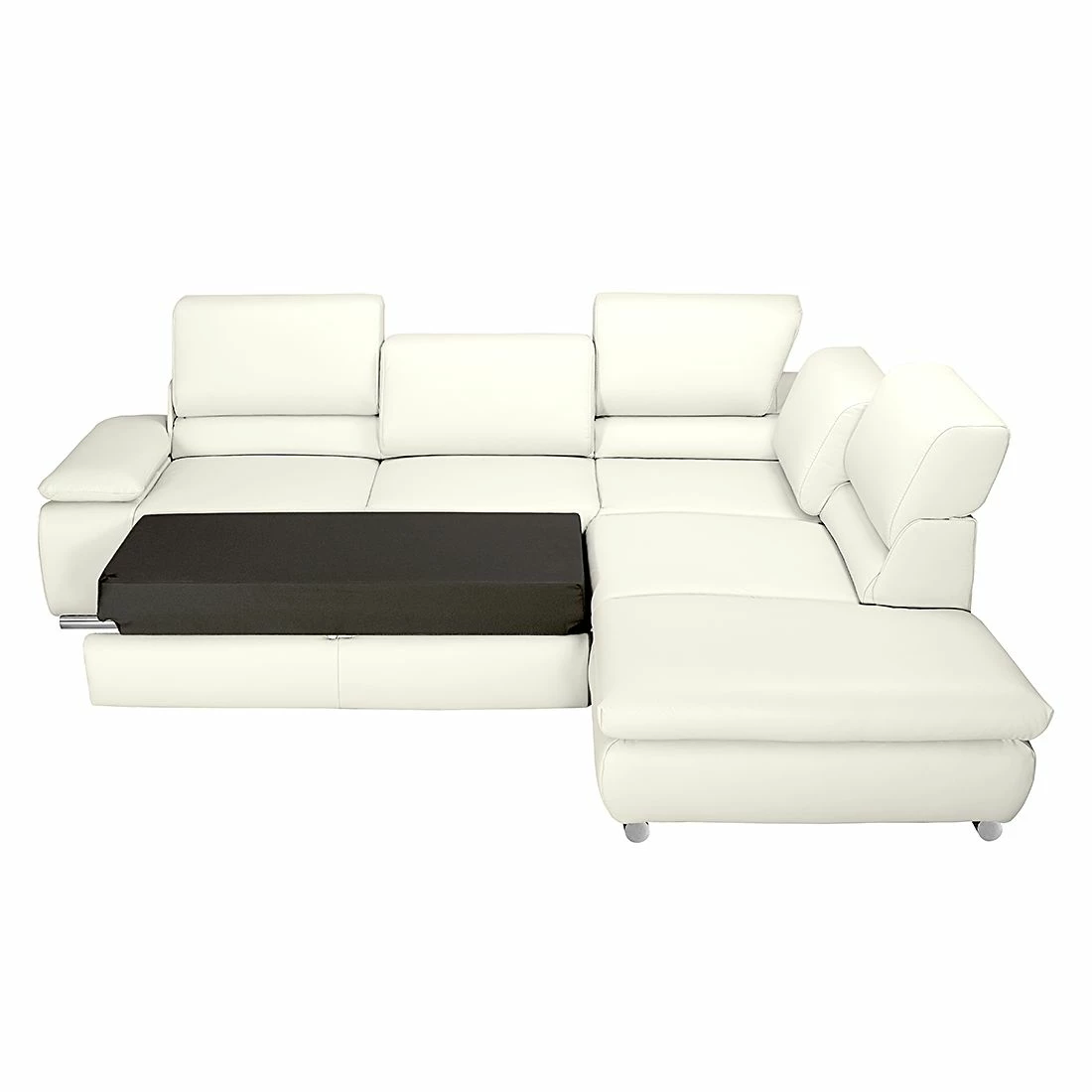 Fredriks Ecksofa Masca - Kunstleder Weiß - Ottomane davorstehend rechts - ohne Schlaffunktion 2 Fredriks Ecksofa Masca - Kunstleder Weiß - Ottomane davorstehend rechts - ohne Schlaffunktion – Bild 2