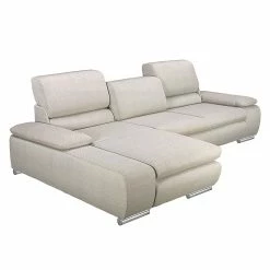 Fredriks Ecksofa Masca II Strukturstoff - Beige - Longchair davorstehend links - Schlaffunktion -Wohnzimmermöbel boutique en ligne ecksofa masca strukturstoff beige longchair davorstehend links 470671