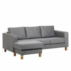 Ars Natura Ecksofa Masion - Strukturstoff - Grau -Wohnzimmermöbel boutique en ligne ecksofa masion stoff anthrazit ottomane links oder rechts montierbar 1324625