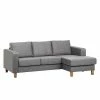 Ars Natura Ecksofa Masion - Strukturstoff - Grau
