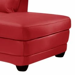 Cotta Ecksofa Kevin (mit Schlaffunktion) - Echtleder Rot - Ottomane davorstehend rechts -Wohnzimmermöbel boutique en ligne ecksofa nebolo mit schlaffunktion echtleder rot ottomane davorstehend rechts 343457
